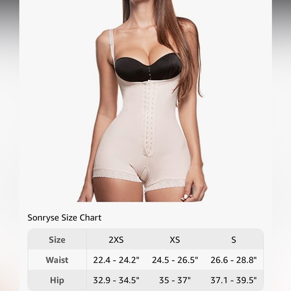 Sonryse Small Faja Compression Post Surgery Liposuction Tummy Tuck Bodysuit - Picture 6 of 11